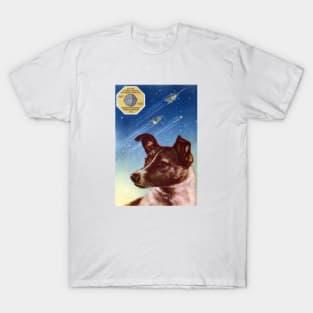 1958 Laika, First Dog in Space T-Shirt